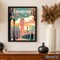 Figured'Art Paint by Numbers for Adults with Frame Travel Poster London 2 16"x20" - Craft Art Painting DIY Kit Canvas Already Stretched on a Wooden Frame
